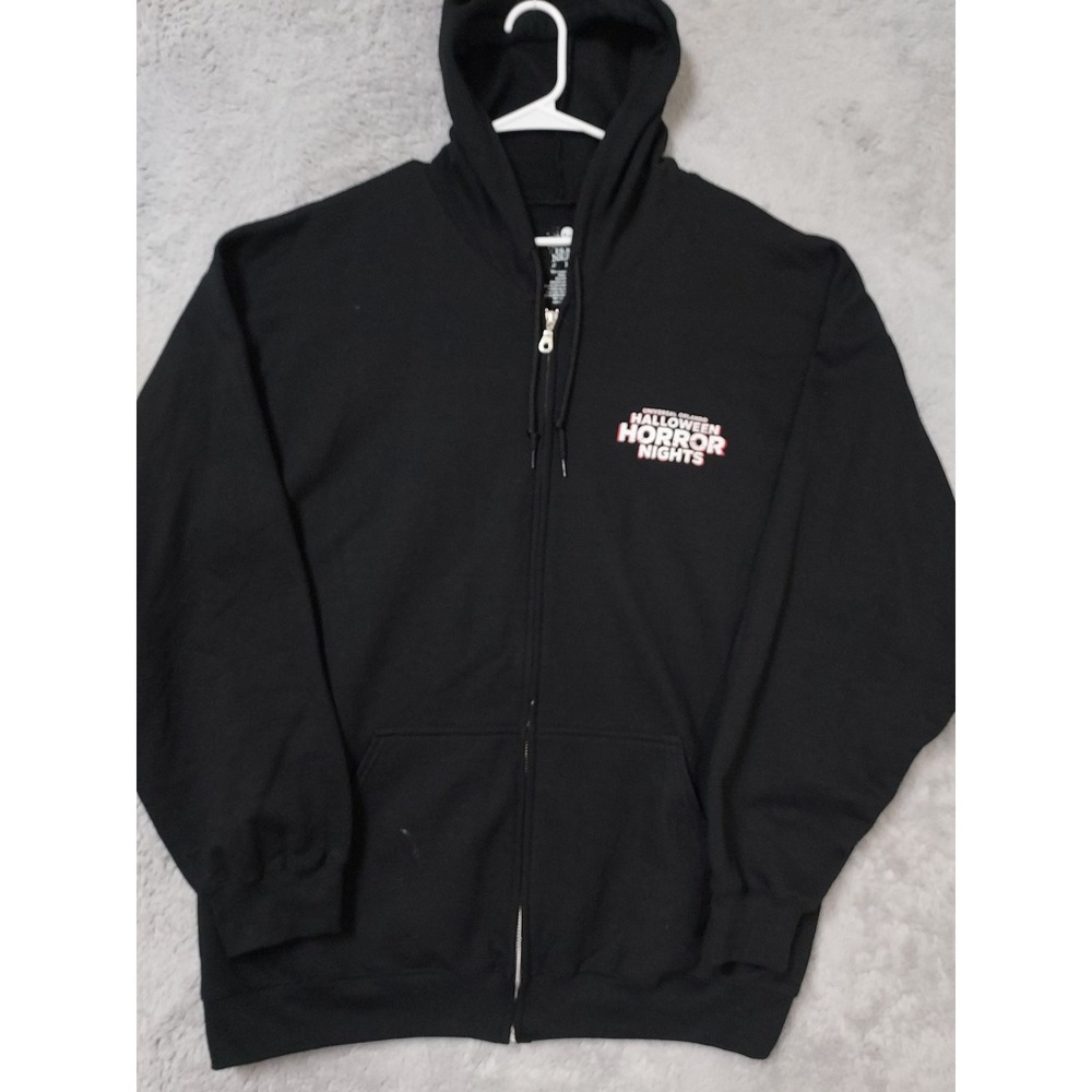 Halloween Horror Nights Jacket Mens XL Universal Studios 30 Years 30 Fears Black - Picture 5 of 11